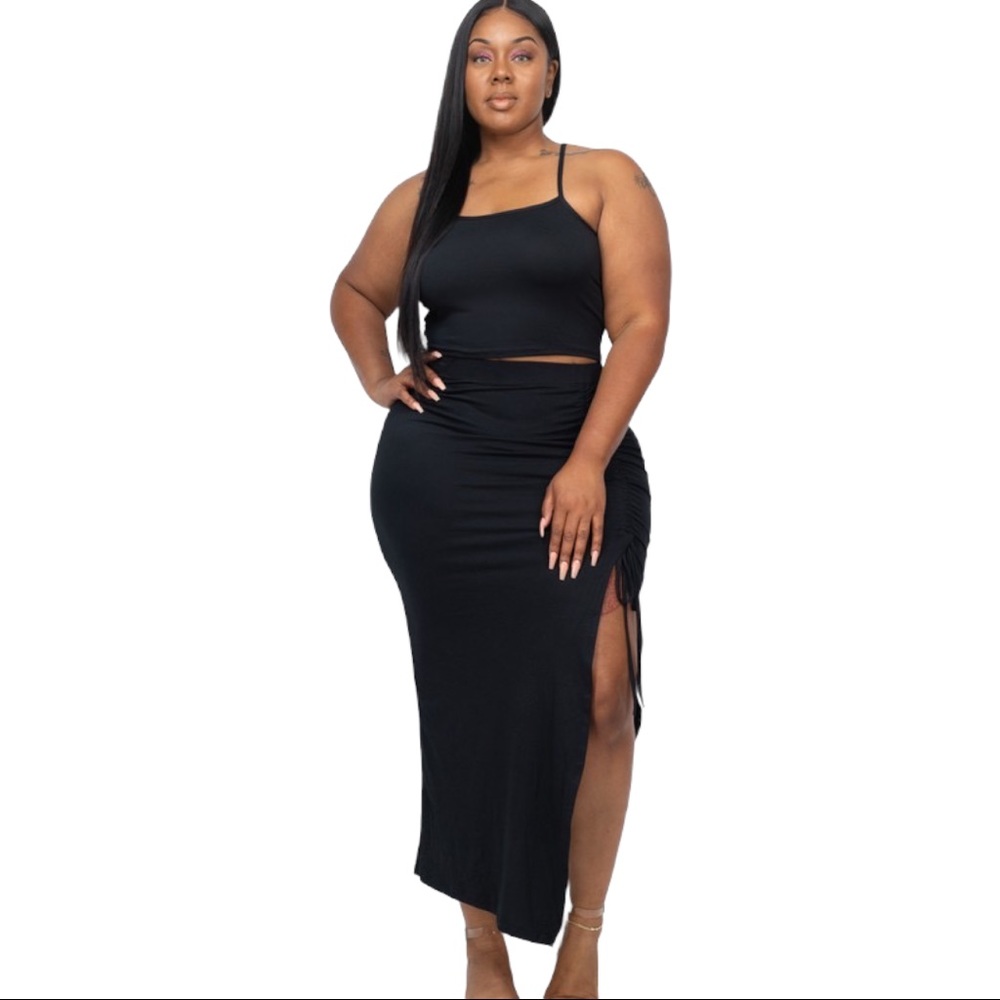 New Sexy Plus Size Skirt Set